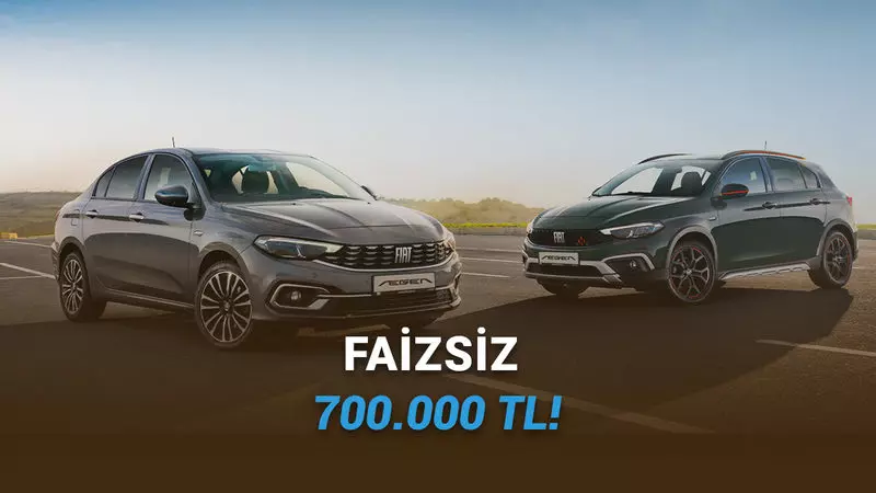 Faizsiz 700 bin TL veriliyor! Ekim 2025 Fiat kampanyaları mest eder